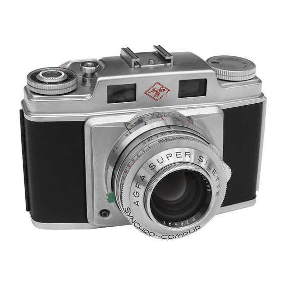 AGFA SUPER SILETTE Instructions For Use Manual