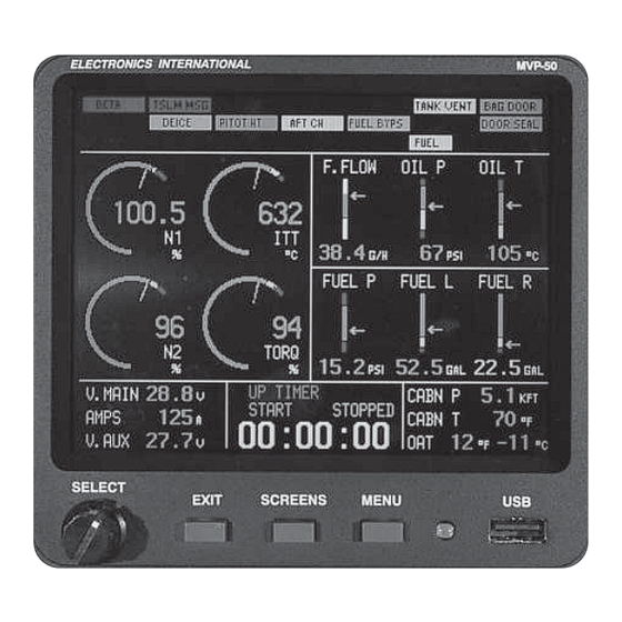 Electronics International MVP-50T Operating Instructions Manual