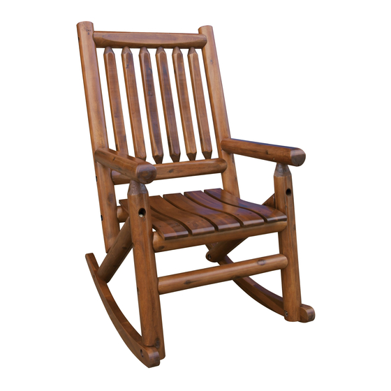 Leigh Country Amberlog PORCH ROCKER TX 36000 Manual
