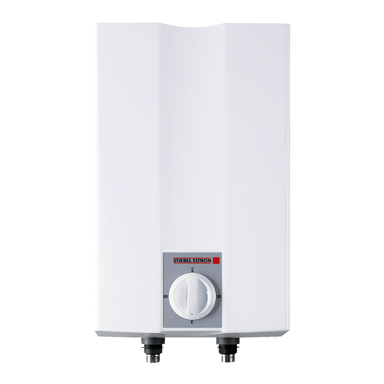 User Manuals: STIEBEL ELTRON UFP 5 h Water Heater