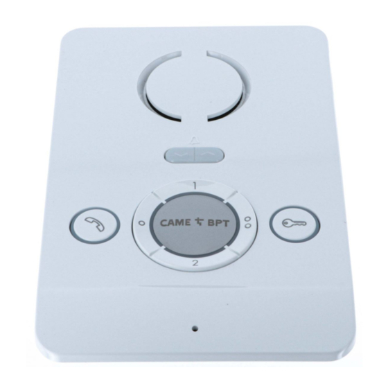 CAME 001CS1BNC0 User Manual