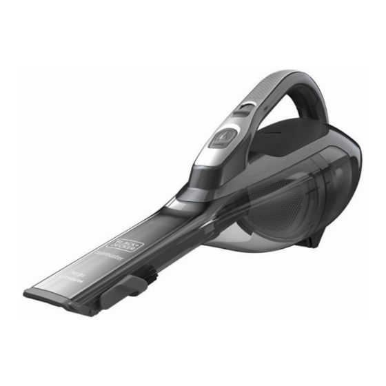 Black+Decker Dustbuster DVA320BF Manual