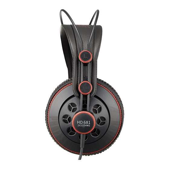 Superlux HD681 Series Quick Start Manual