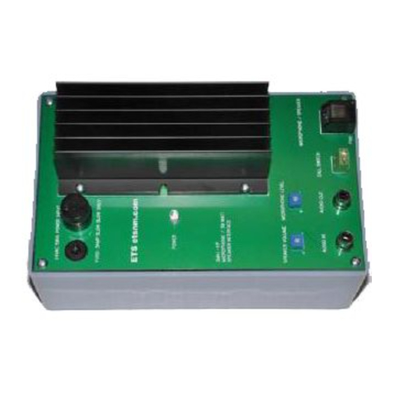 ETS SMA1-HPC5 Instructions