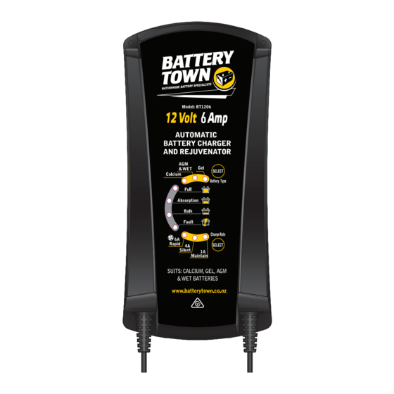 BATTERY TOWN BT1206 Charger Manuals