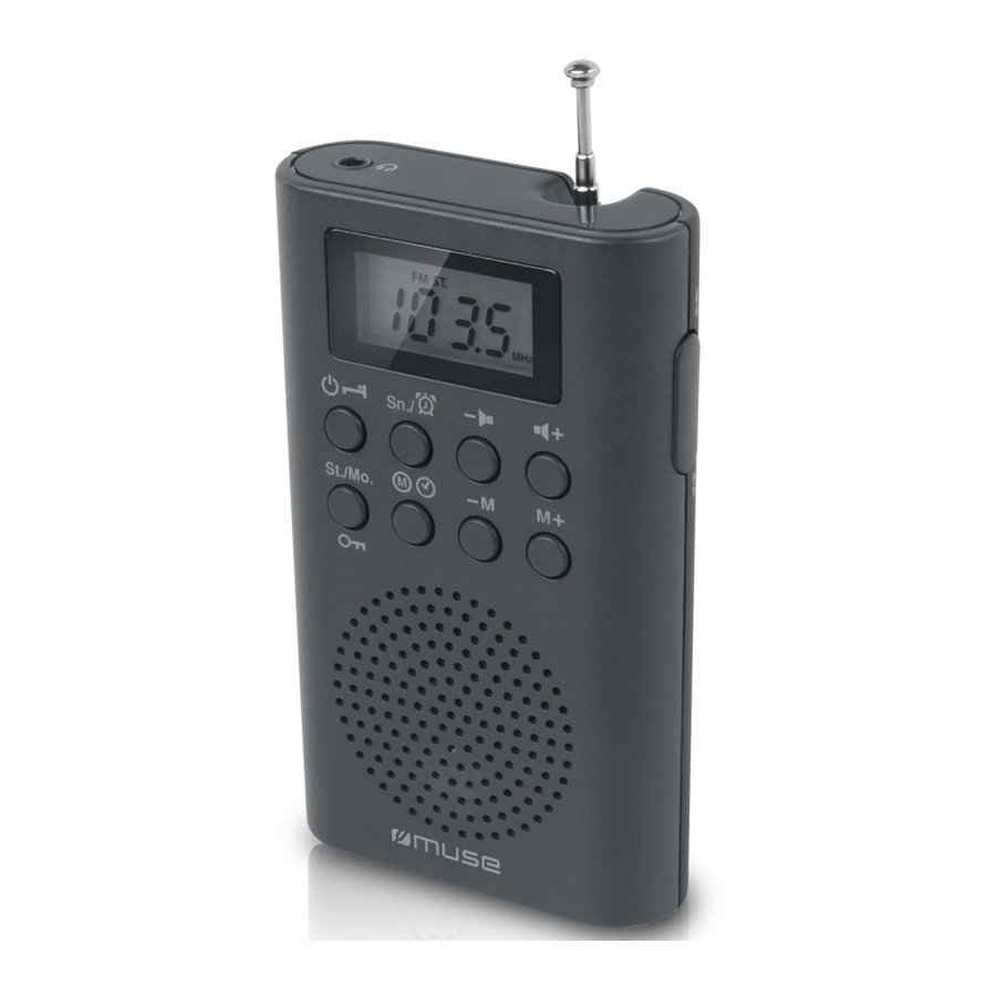 Muse M-03 R - Pocket Radio PLL Manual