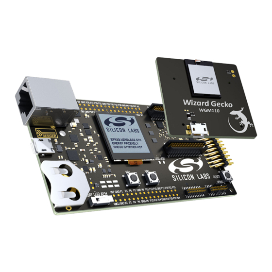 Silicon Laboratories UG172: WGM110 Manuals