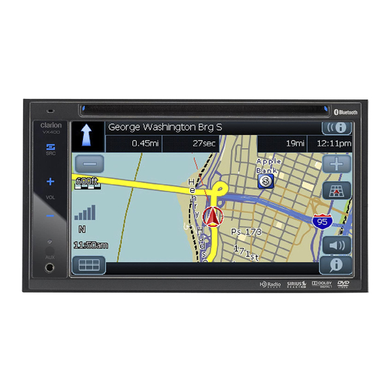 Clarion VX400 Owner's Manual & Installation Manual