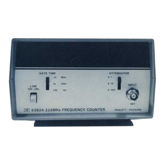 HP 5382A Operating And Service Manual
