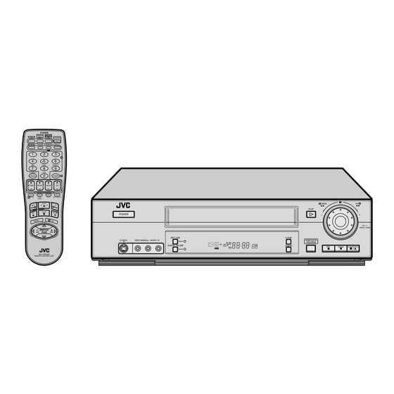 JVC SR-V10U - S-vhs Hi-fi Stereo Videocassette Recorder Manuals