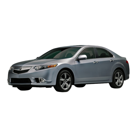 Acura 2012 TSX Manuals