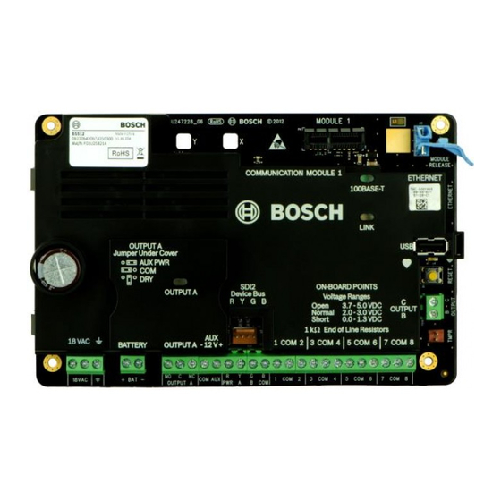 Bosch B5512 Quick Start Manual