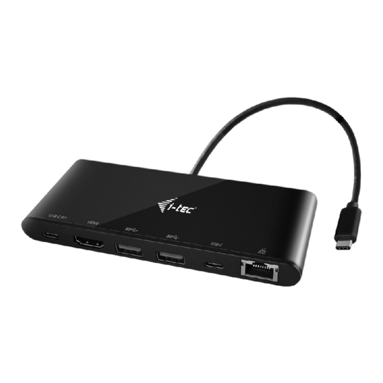 i-tec C31AHDMIPD User Manual