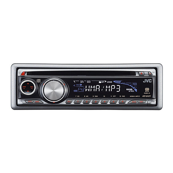 JVC KD-G421 Instructions Manual