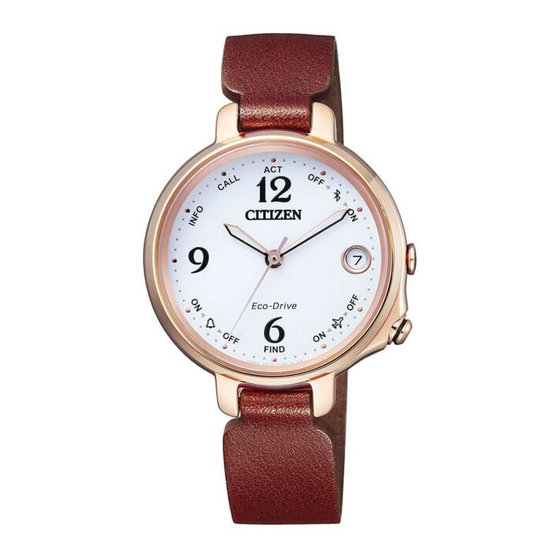 Citizen W140 Abbreviated Instruction