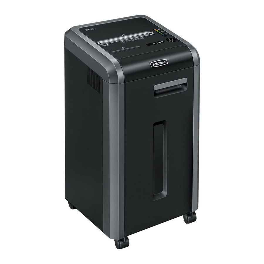 Fellowes POWERSHRED 225Ci Manual