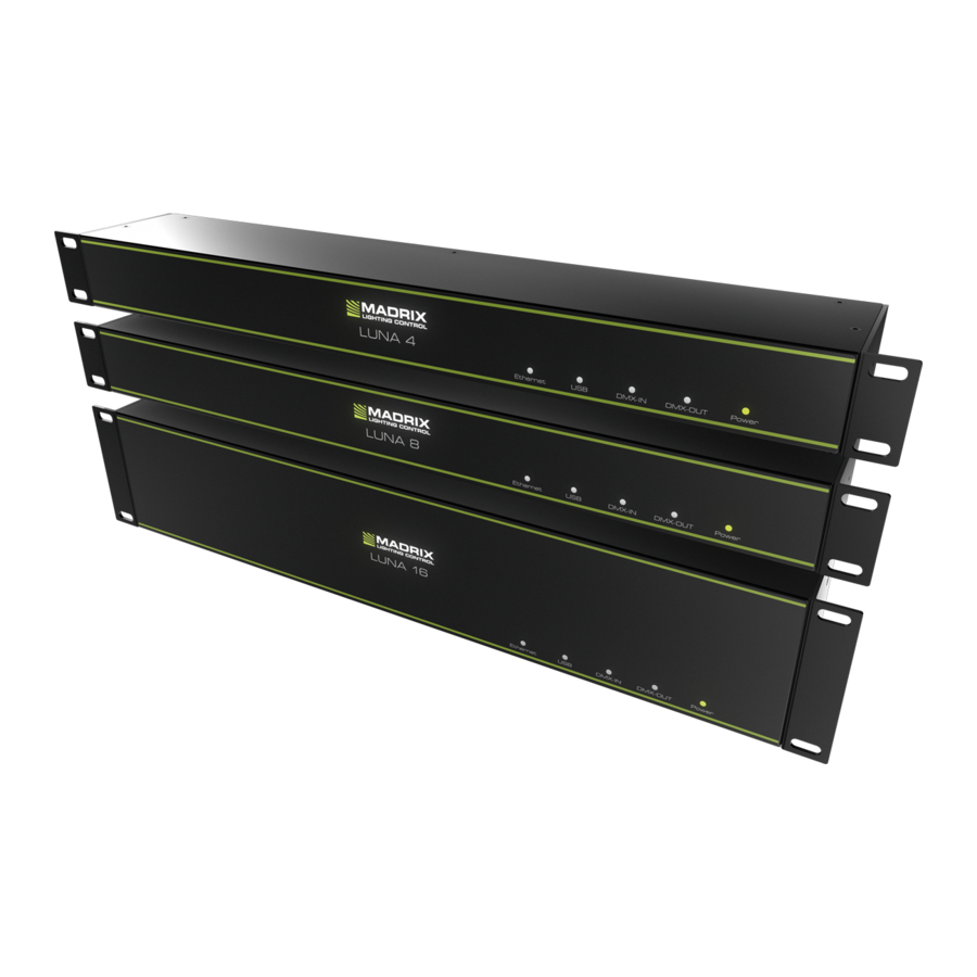 MADRIX LUNA Technical Manual & Quick Start Manual