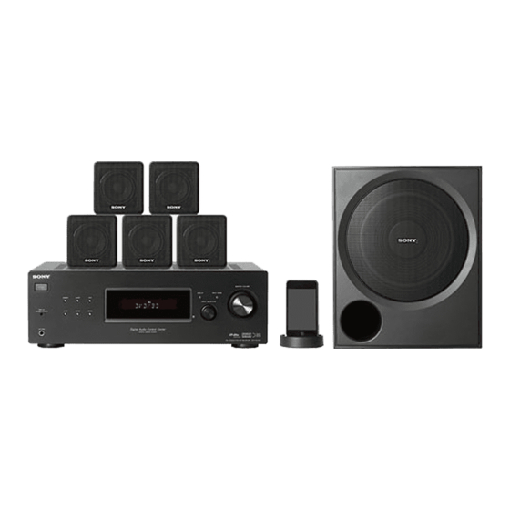 Sony STR-KG700 - Fm Stereo/fm-am Receiver Manuals