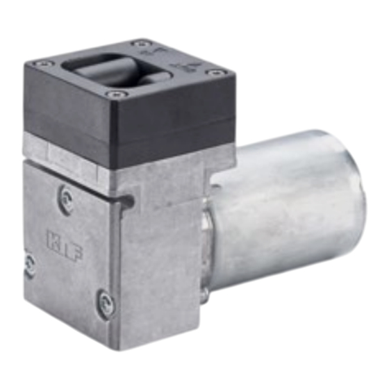 KNF N96K DC-B-M Series Operating And Installation Instruction