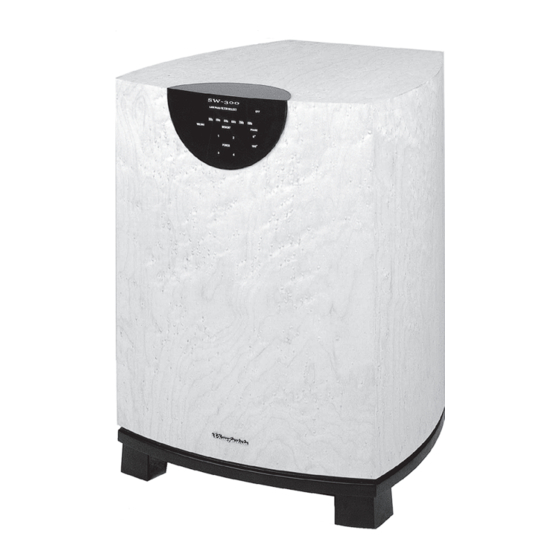 Wharfedale Pro SW 300 Instruction Manual