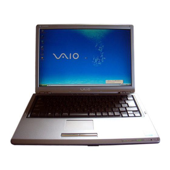 Sony VGN-S50B Service Manual
