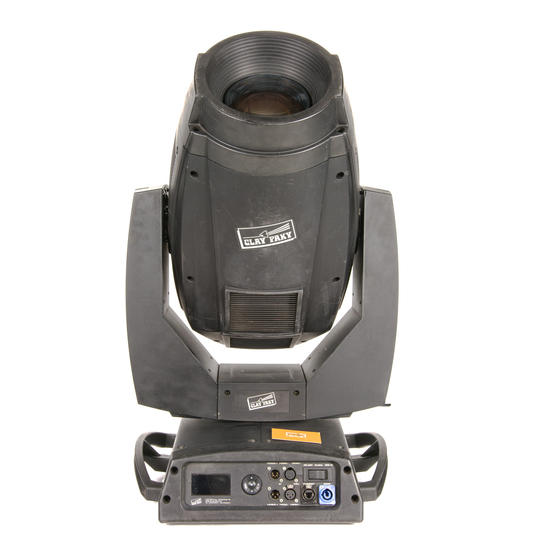 Clay Paky ALPHA SPOT HPE 1500 Instruction Manual
