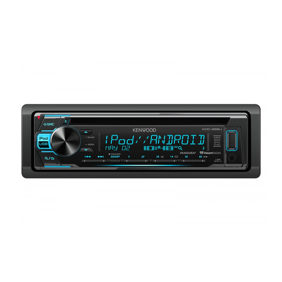Kenwood KDC-MP168U Instruction Manual