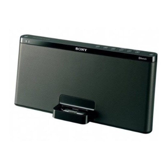 Sony RDP-X60iP Operating Instructions