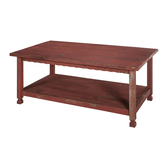 Alaterre Furniture Country Cottage Coffee Table Manual