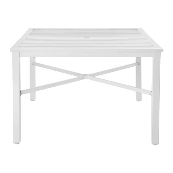HAMPTON BAY Square Table FTS70660-BLK Use And Care Manual