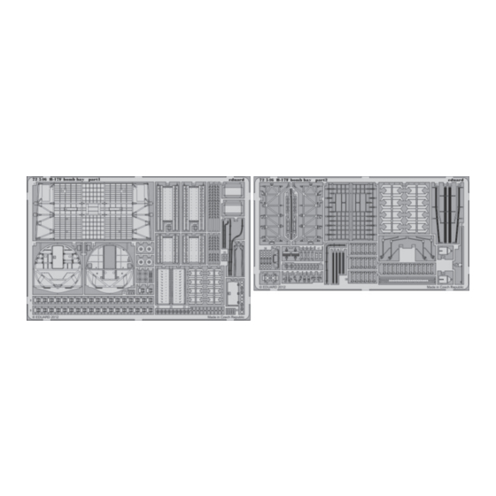 Eduard B-17F bomb bay Assembly Instructions