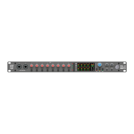 Solid State Logic SSL 18 User Manual