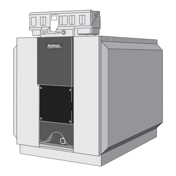 Buderus Logano G315 Installation And Service Instructions Manual
