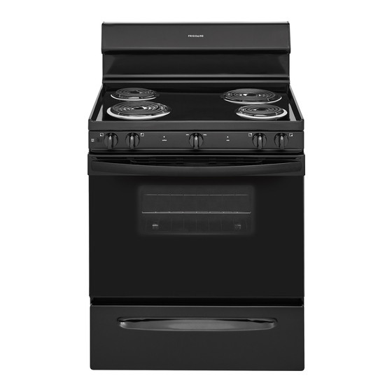Frigidaire FFEF3010TB Use & Care Manual