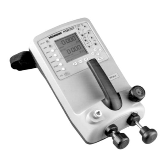 Rosemount P330 Installation And Operation Manual