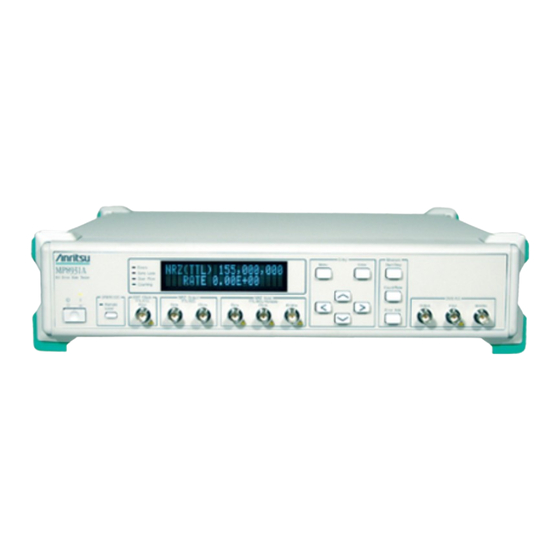 Anritsu MP8931A Manuals