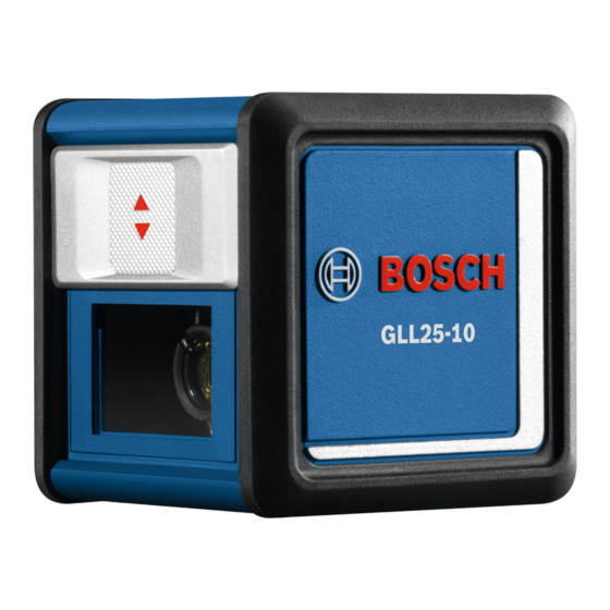 Bosch GLL25-10 Manuals