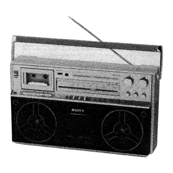 昭和レトロ SONY CFS-W50 ラジオカセットレコーダー 箱付き レッド