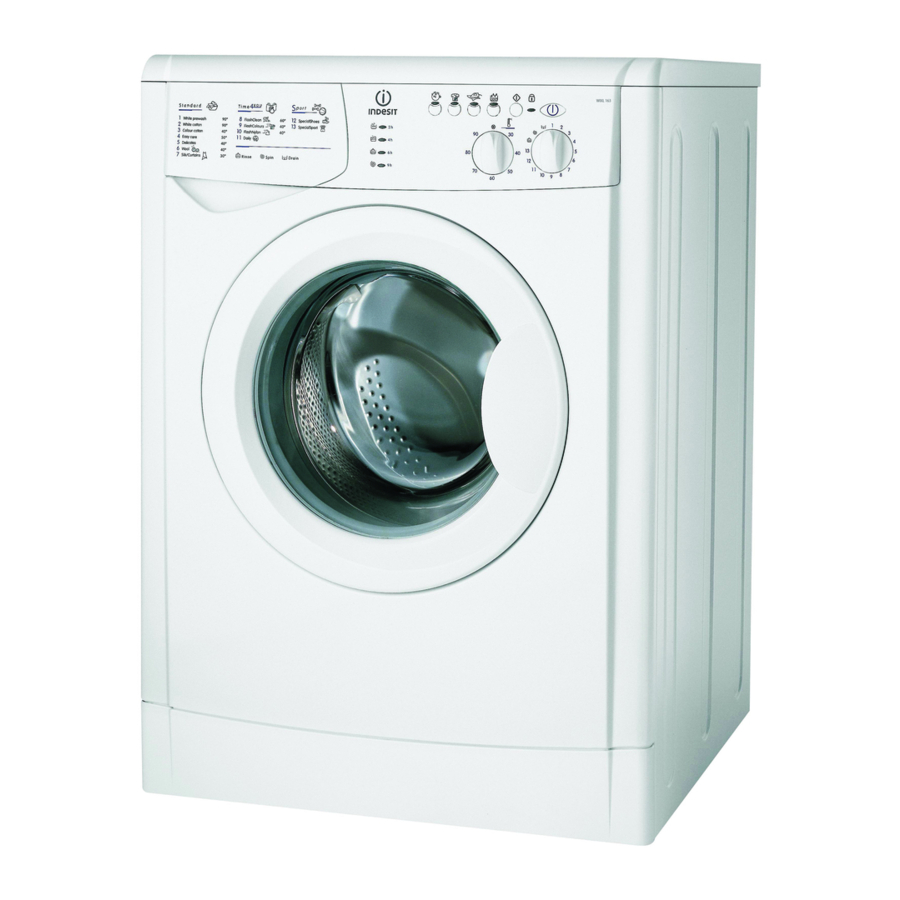 Indesit WIXL 163 Instructions For Use Manual