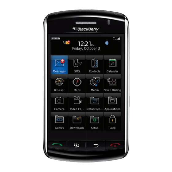 Blackberry Storm Quick Manual