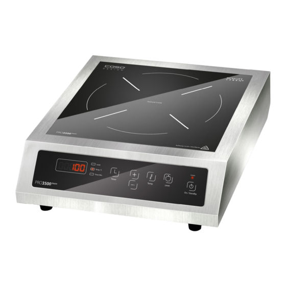 CASO DESIGN Pro3500 Touch 2366 Operating Manual
