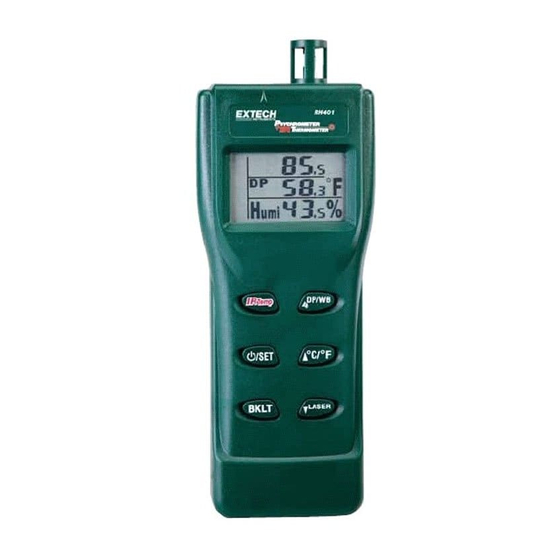Extech Instruments RH401 User Manual