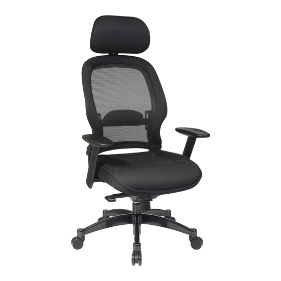Space Seating SYNCHRO KNEE TILT CHAIR 25004 Operating Instructions