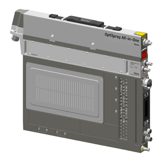 Gema OptiSpray All-in-One CG26-CP Operating Instructions And Spare Parts List