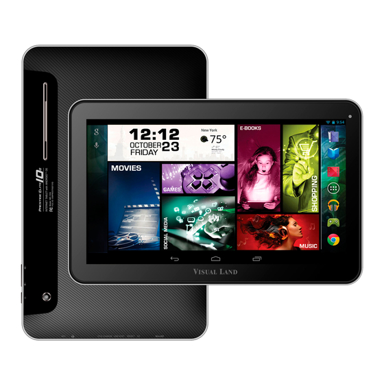 Visual Land Prestige 10 User Manual