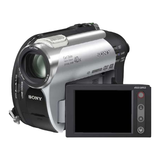 Sony DCR-DVD106E Service Manual