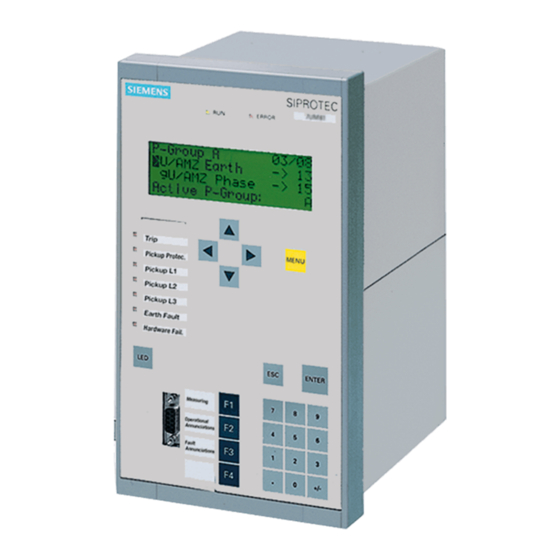 Siemens siprotec 7SD610 User Manual