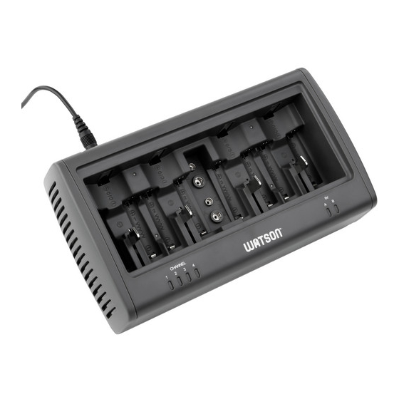 WATSON Universal 8-Bay Charger Owner's Manual