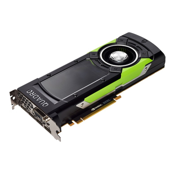 Nvidia Quadro GP100 Quick Start Manual