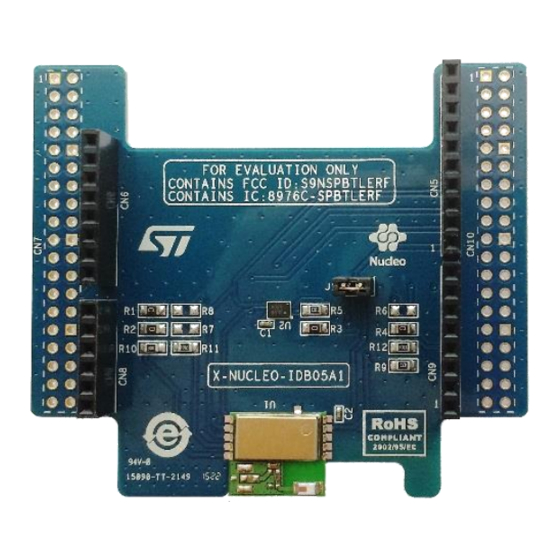 ST X-NUCLEO-IDB05A1 User Manual
